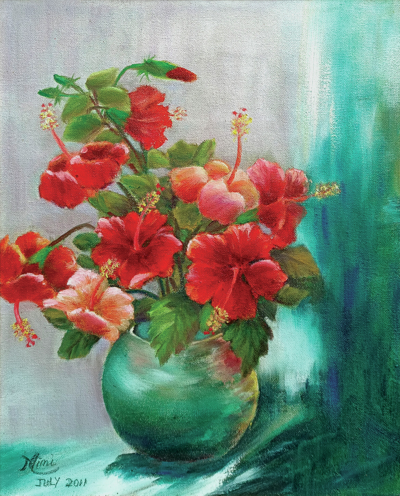 The Hibiscus 娇妍大红花