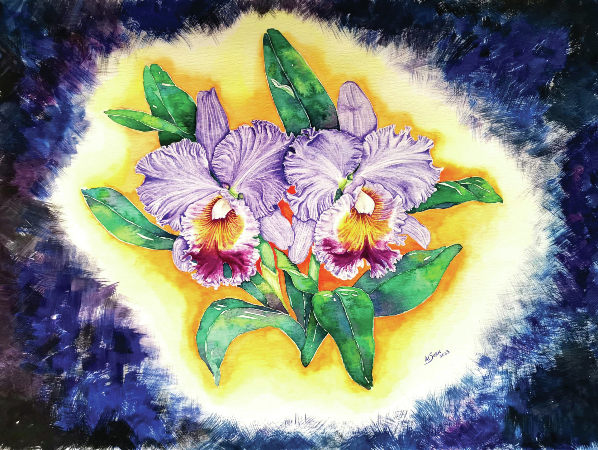 Orchid Dreams in Monochrome