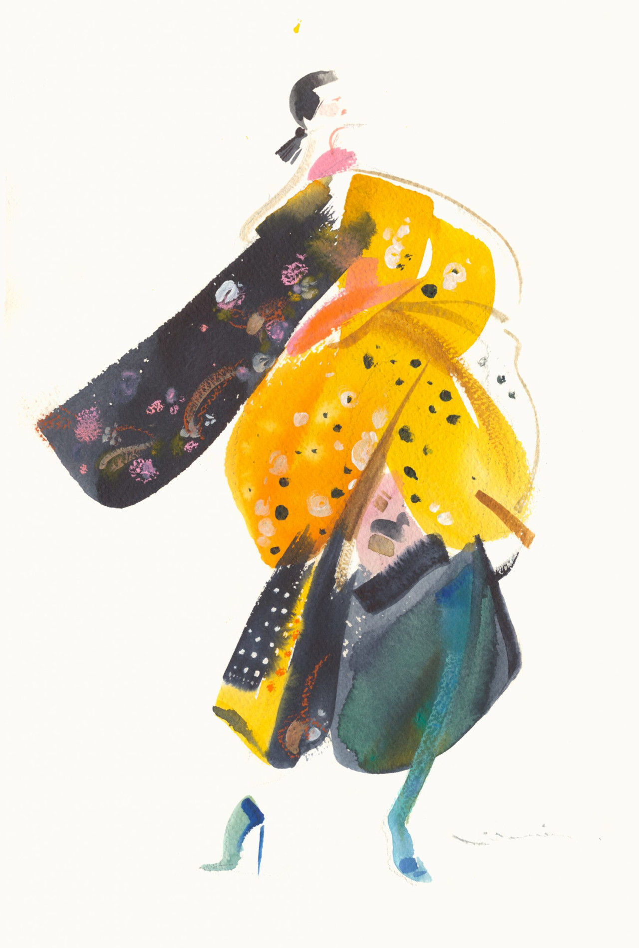 Abstract Kimono