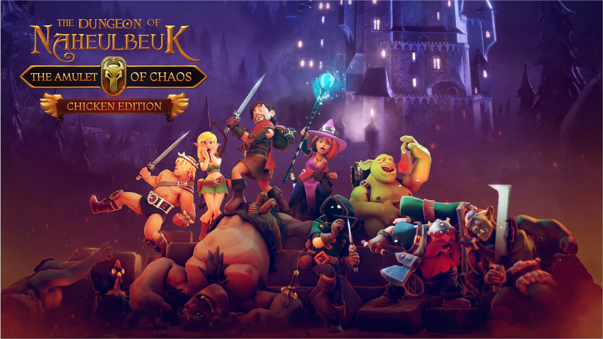 极度好评的回合制战略 RPG 游戏《The Dungeon of Naheulbeuk: The Amulet of Chaos》预定 12 月 21 日登陆 PS4 平台发售！