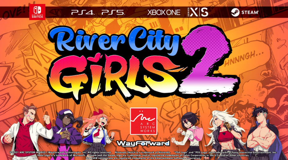 这次可以操作六名角色！《热血硬派国夫君外传 热血少女 2》正式宣布预定将在 2022 年夏季推出。
