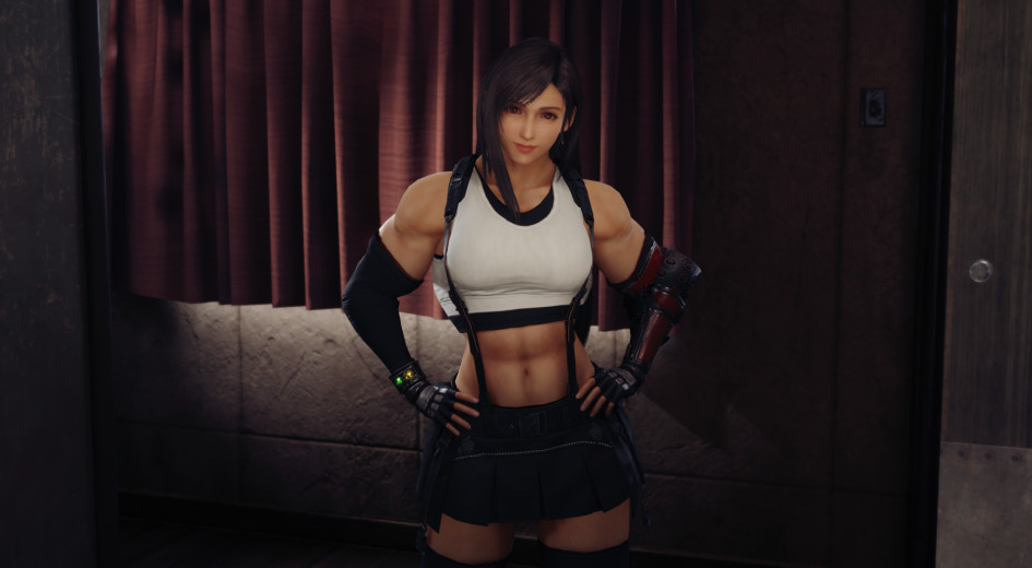 这 TIFA 你打不过！《Final Fantasy 7 Remake》又有新 MOD 登场，肌肉爆炸的 TIFA 来也！