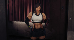这 TIFA 你打不过！《Final Fantasy 7 Remake》又有新 MOD 登场，肌肉爆炸的 TIFA 来也！