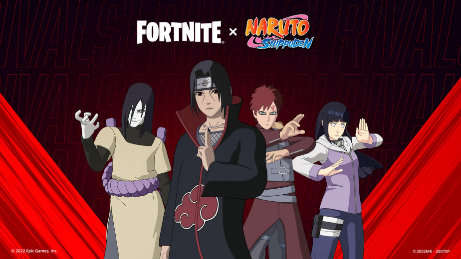 《FORTNITE》×《NARUTO SHIPPUDEN》联动第二弹来袭，宇智波鼬、大蛇丸、我爱罗、雏田参战！