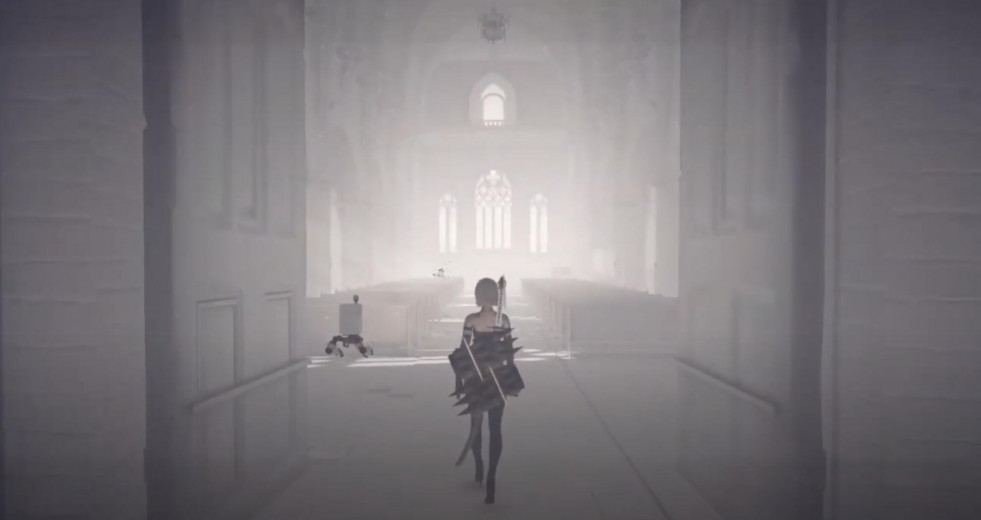 《NieR:Automata》复制城市新的隐藏房间后续可通往神秘教堂，内有疑似《NieR Replicant》彩蛋！
