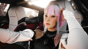 你的婆来了！国外玩家制作了《Cyberpunk 2077》露西 MOD，可以换上这套 MOD 找亚当重锤报仇？