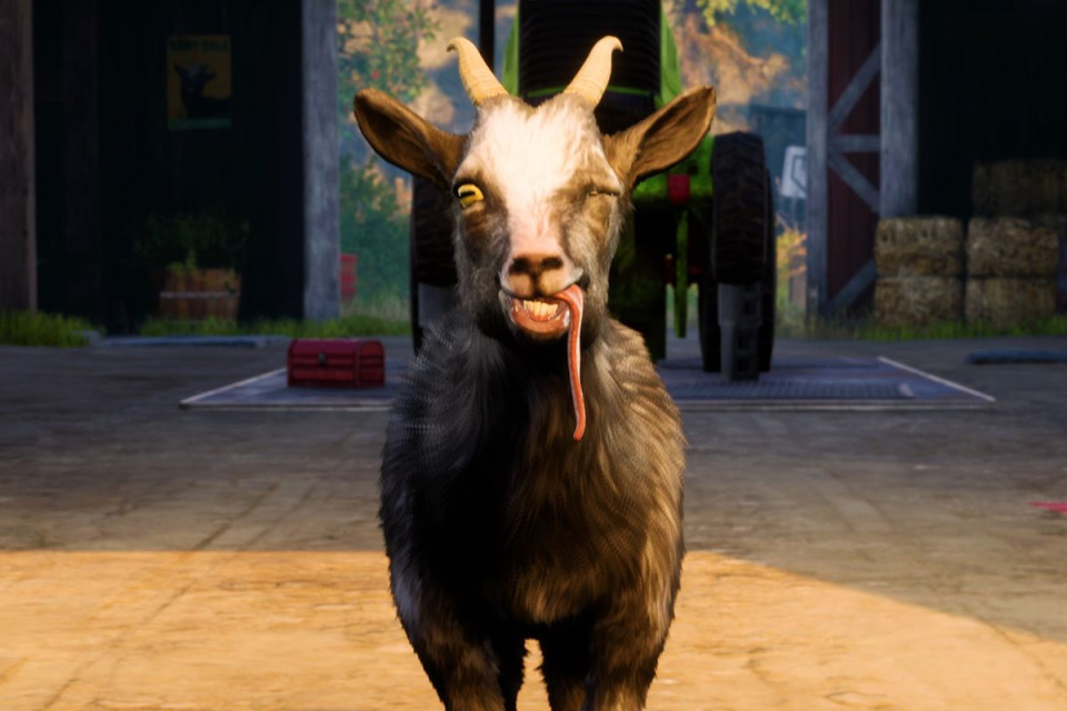 不愧是你们啊XD《Goat Simulator 3》官方玩火，使用《GTA6》外流片段当梗被送版权炮。