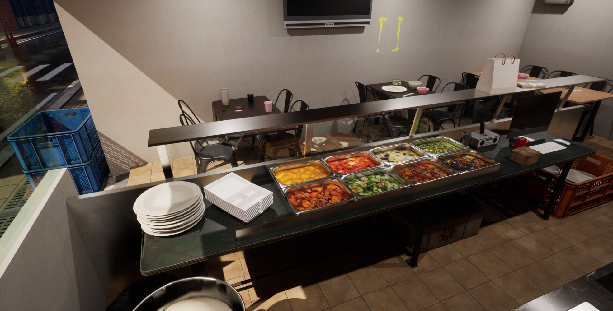 姐，我来了！餐饮行业模拟器《兩餸飯 This This Rice》计划将在 2023 年第一季度登陆 Steam 平台！
