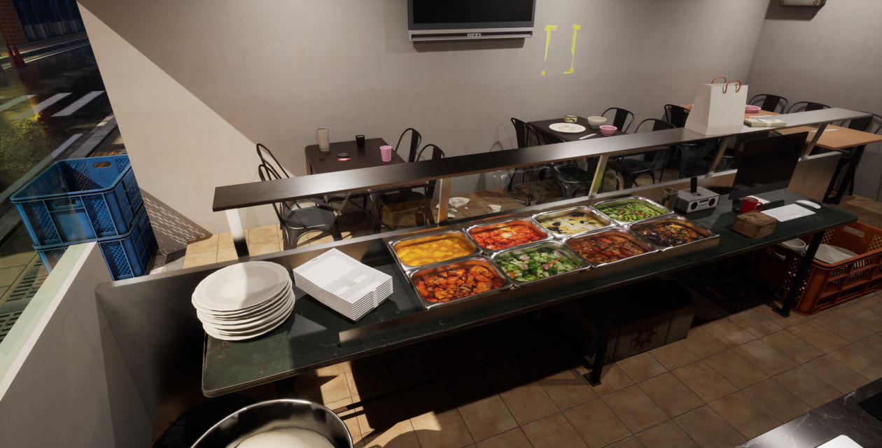 姐，我来了！餐饮行业模拟器《兩餸飯 This This Rice》计划将在 2023 年第一季度登陆 Steam 平台！