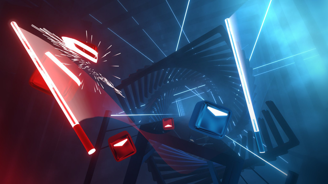 C8763！VR 节奏游戏《Beat Saber》即将登陆 PSVR2，跟上节拍挥舞你的双剑吧！