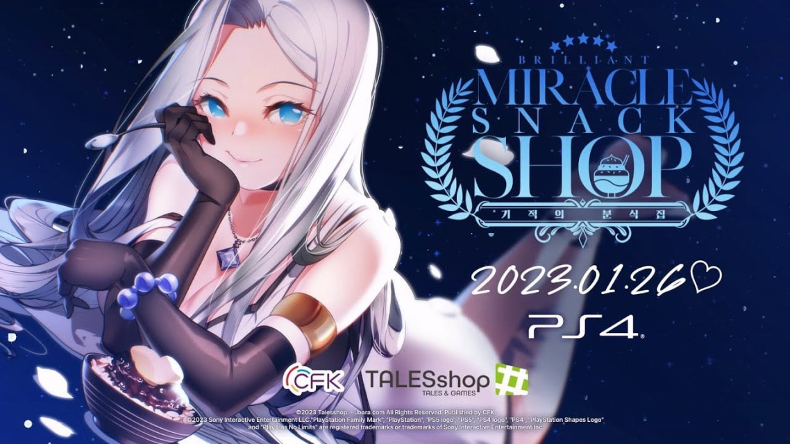 韩配美少女恋爱游戏。《Miracle Snack Shop》计划将在 1 月 26 日追加登陆 Playstation 4 平台！