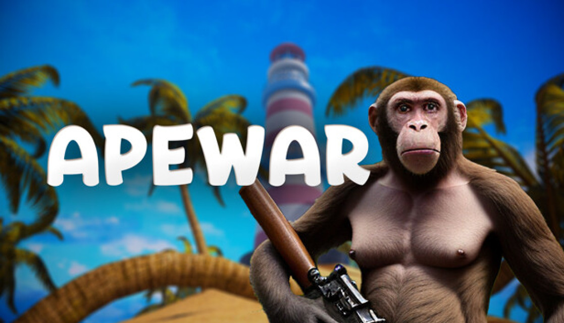 来自猩猩的你。超无厘头猩猩射击游戏《Apewar》现已在 Steam 平台展开抢先体验！