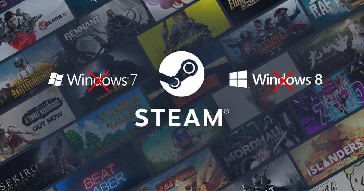 掰噜老朋友！VALVE 官方宣布从 2024 年起，STEAM 将停止支援 Windows 7/8/8.1 系统！