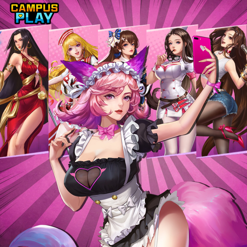 超福利美女校花卡牌手游《Campus Play》正式上线双平台，解锁攻略高校美少女！