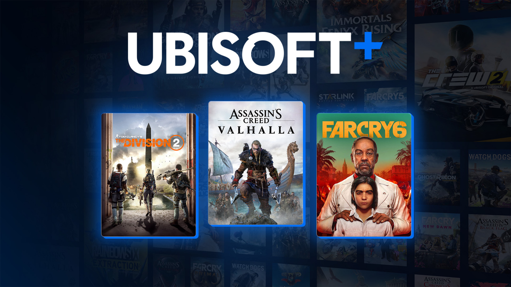 Ubisoft + 订阅服务现已登陆 Xbox One & Xbox Series 平台，可畅玩多款育碧旗下游戏作品！