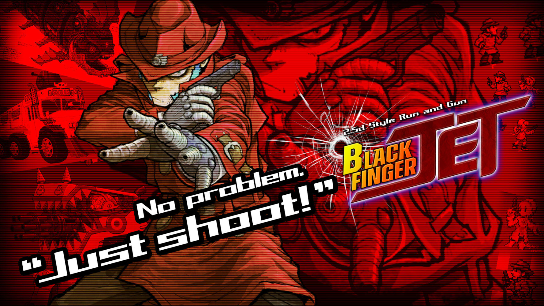横向卷轴动作射击游戏《Black Finger JET》正式发表，计划登陆 PC 平台！