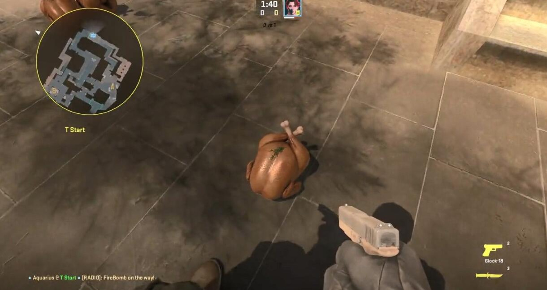 You can roast chickens in Counter-Strike 2