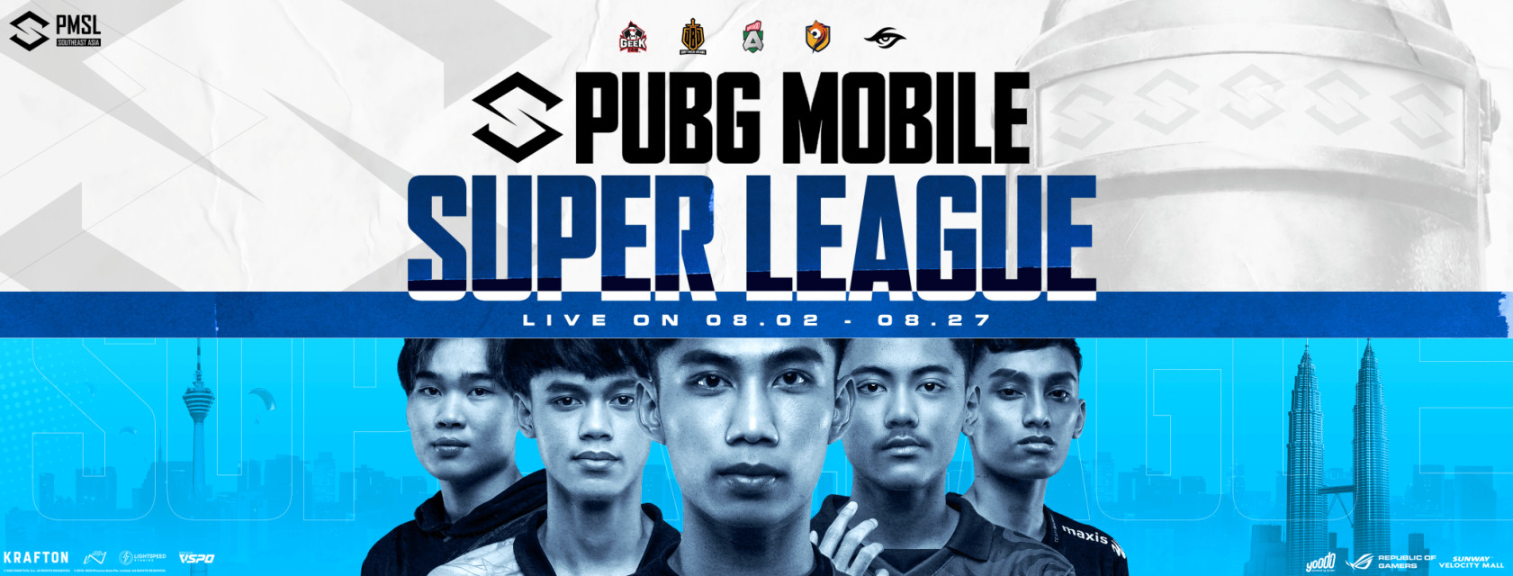 ASUS Republic of Gamers 宣布延续与 PUBG MOBILE Super League 的合作伙伴关系！