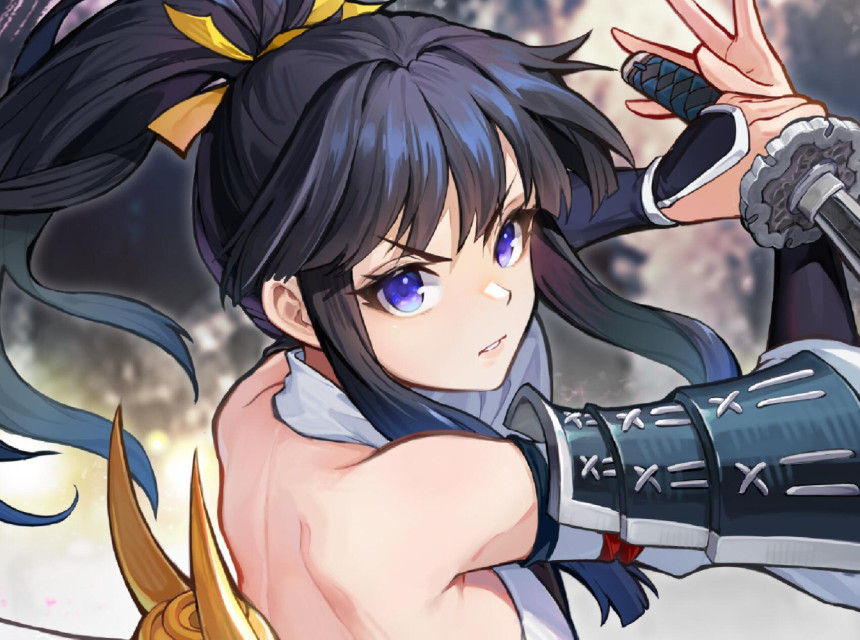 台湾原创和风动作RPG《百剑讨妖传绮谭》声优情报公开，日笠阳子担纲演出不死身忍者少女！