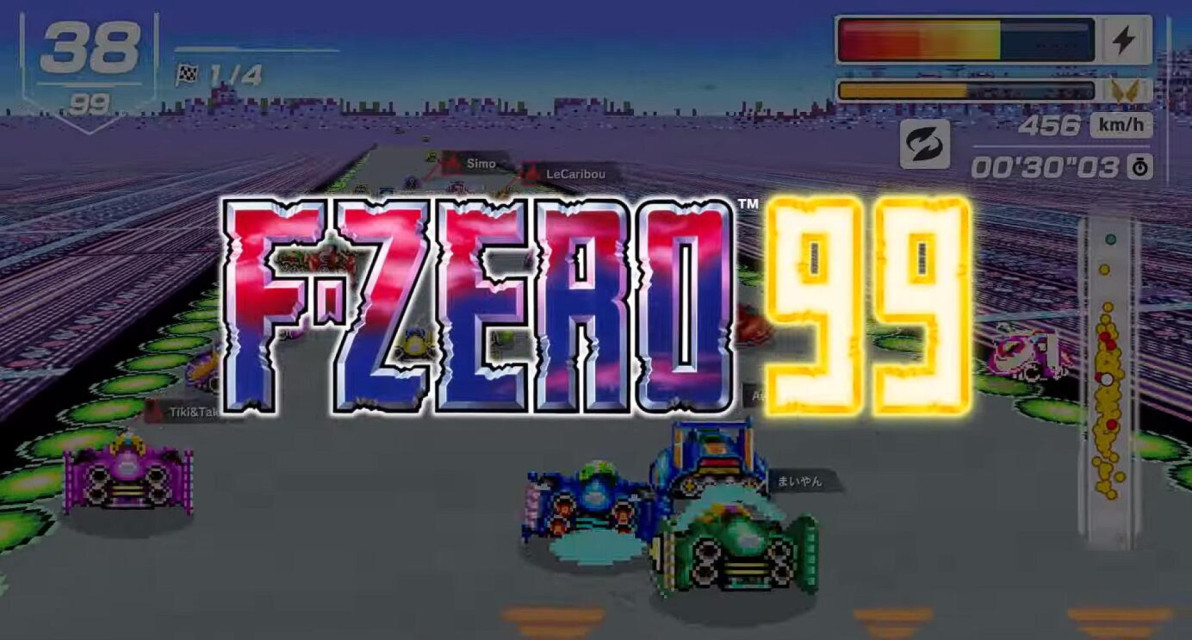 经典像素风竞速游戏《F-ZERO》系列推出《F-ZERO 99》，与多达 99 人同时比赛！