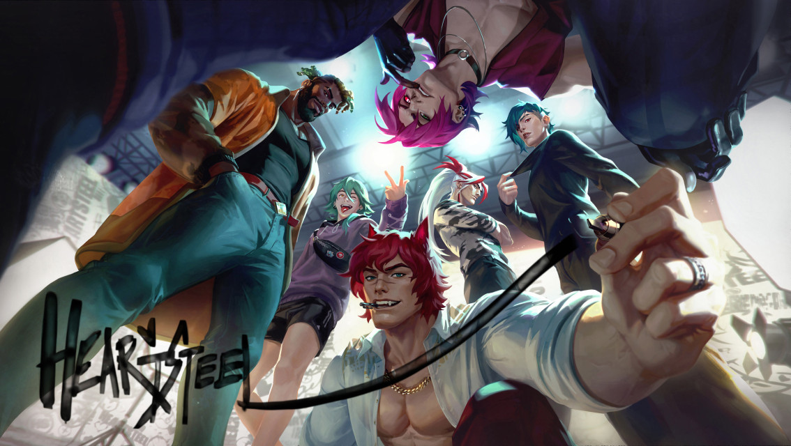 继 K/DA 虚拟女团后，Riot Games 旗下《英雄联盟》迎来全新虚拟男团 —— 「HEARTSTEEL」！