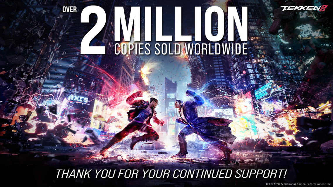 Tekken 8 exceeds two million sales milestone within a month!