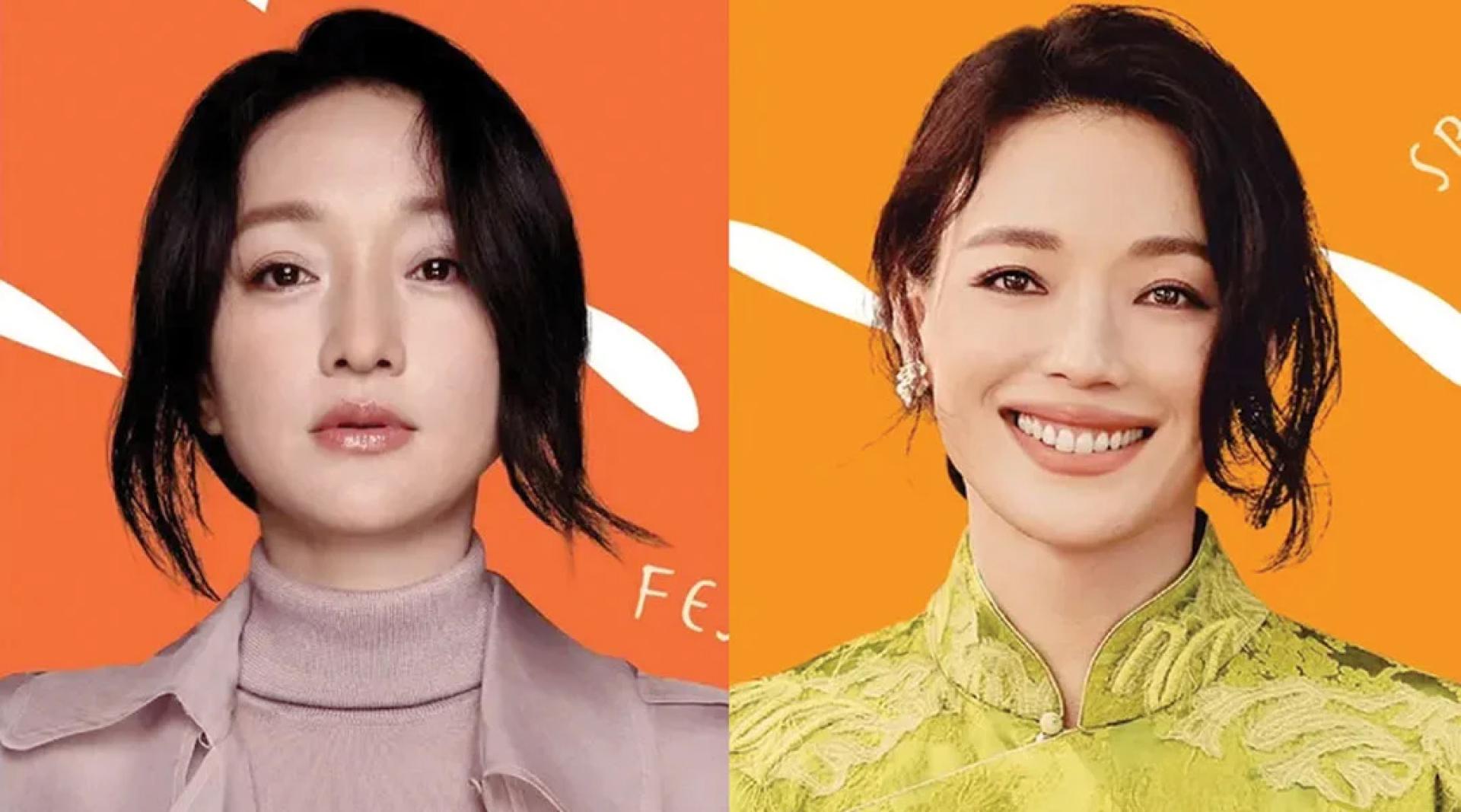 周迅（左图）、舒淇惨成骗徒的利用目标。