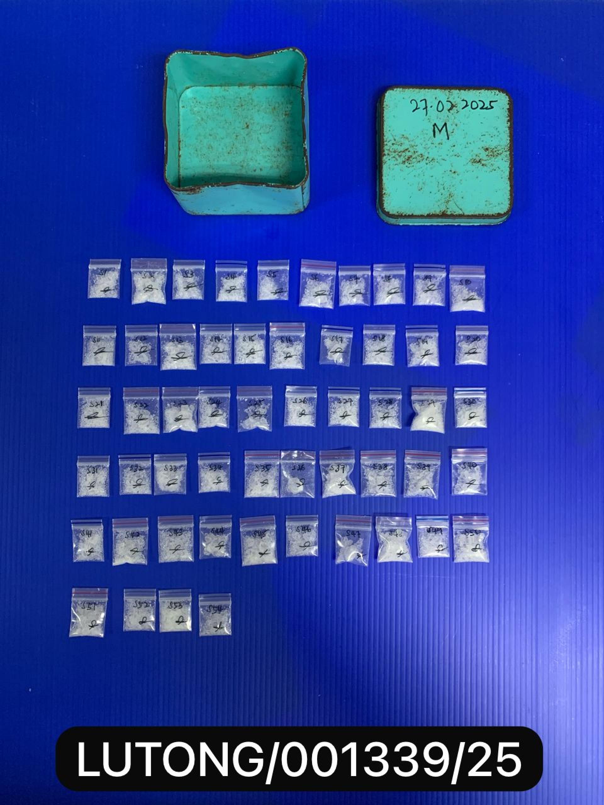 警方逮捕2名嫌犯，并查获30.7克甲基安非他命毒品。
