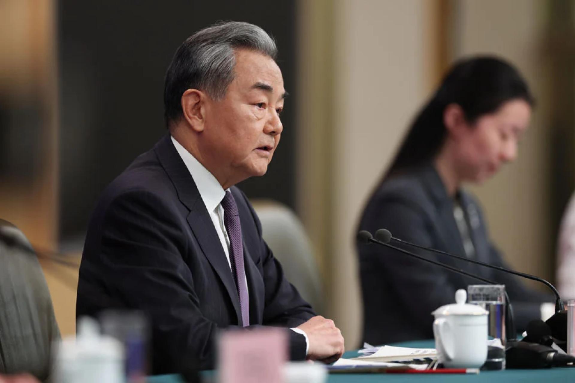 外交部长王毅。（图：中新社）