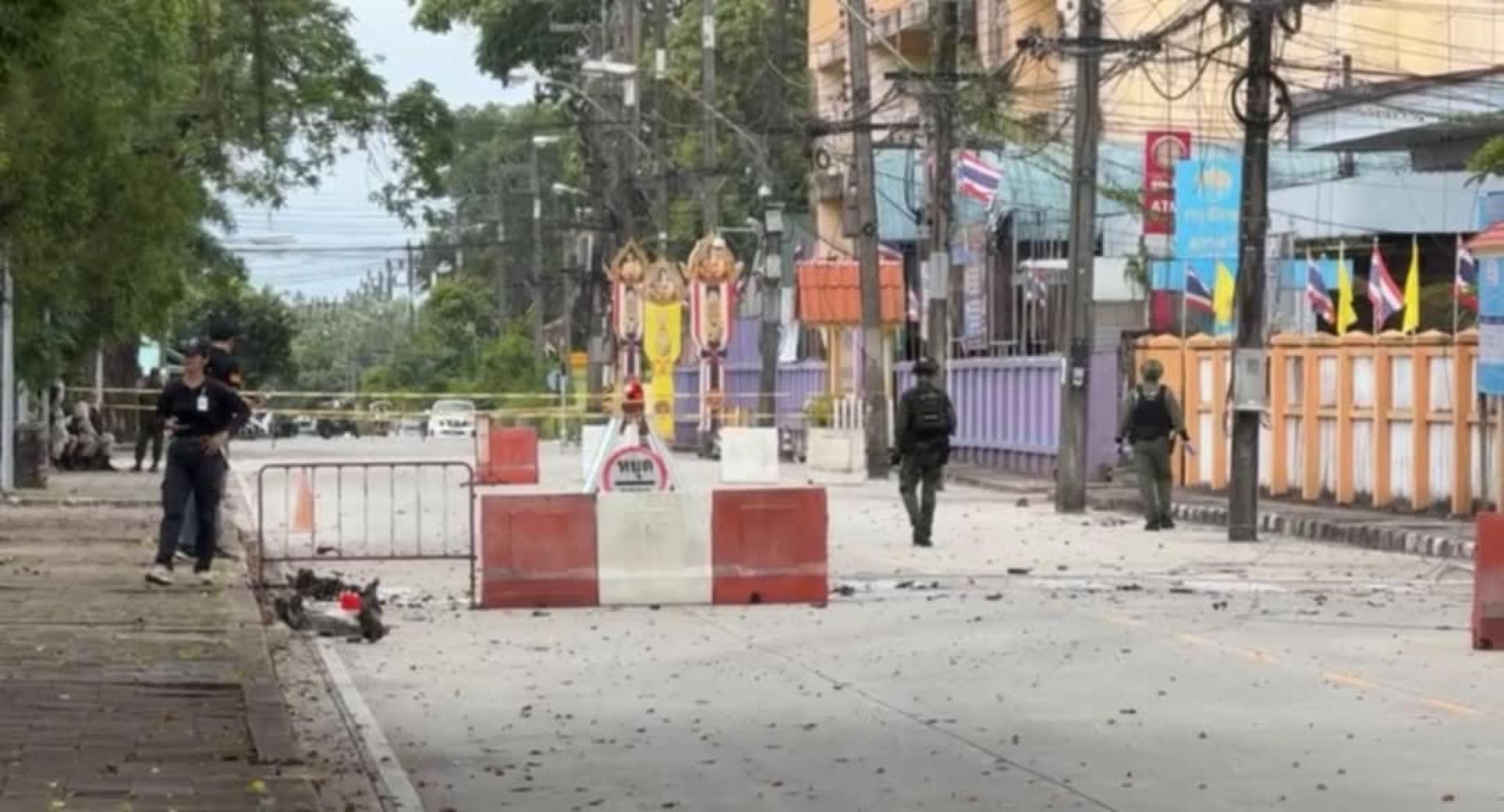 军警在事发后加强防守。