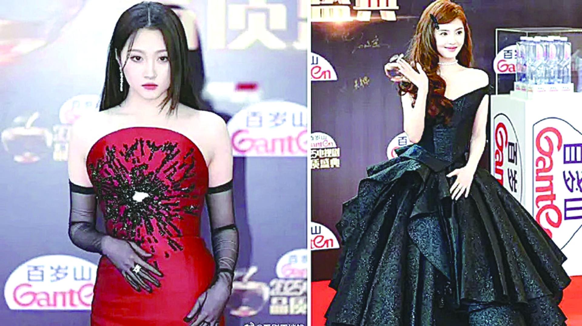关晓彤这套礼服上身，被嘲让她老了10岁，比较适合成熟妩媚型女星。