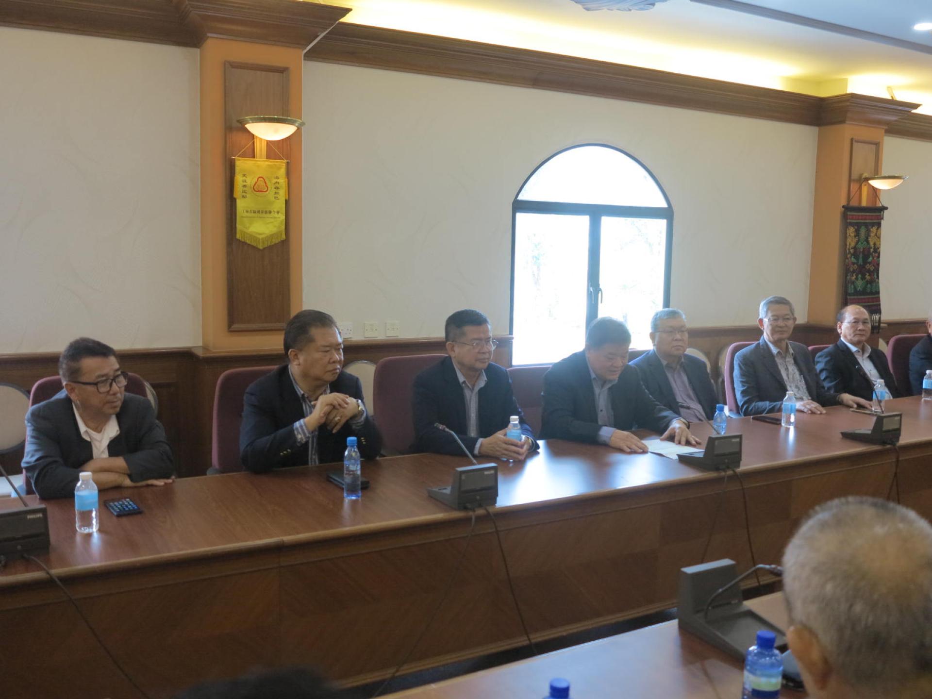美里中华总商会理事长林昌陞在会上致词