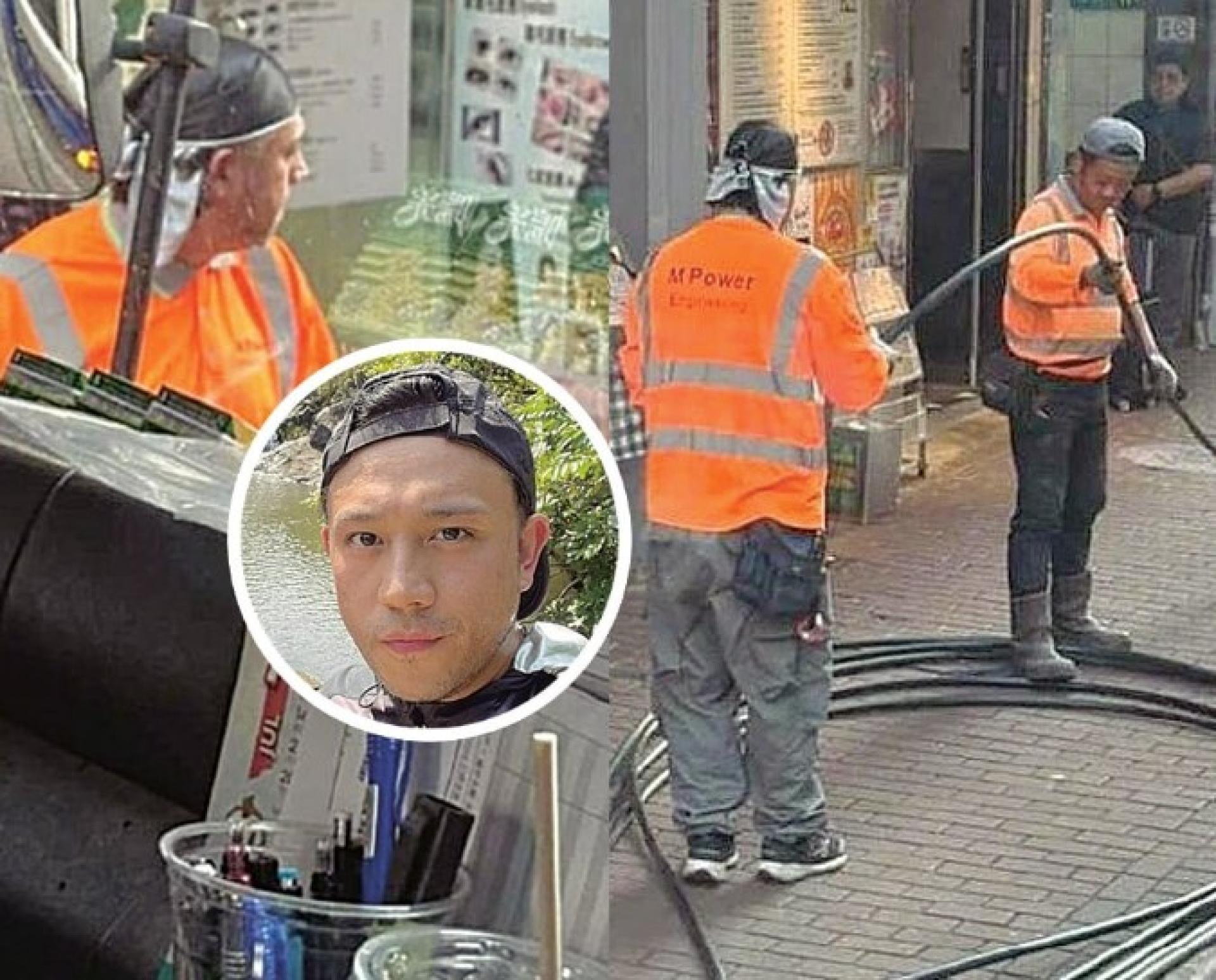 张致恒转行做外包工人。