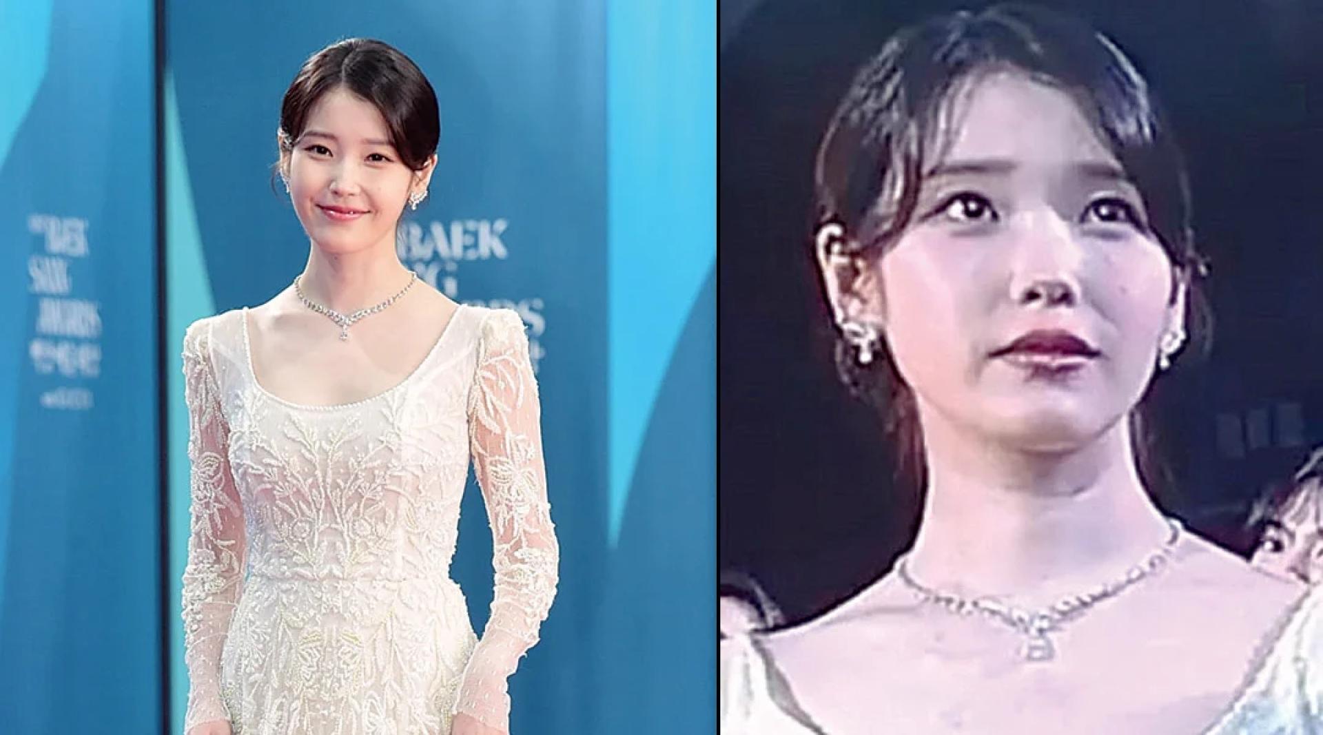 IU获赞“天使降临”百想，无奈未能顺利拿奖。
