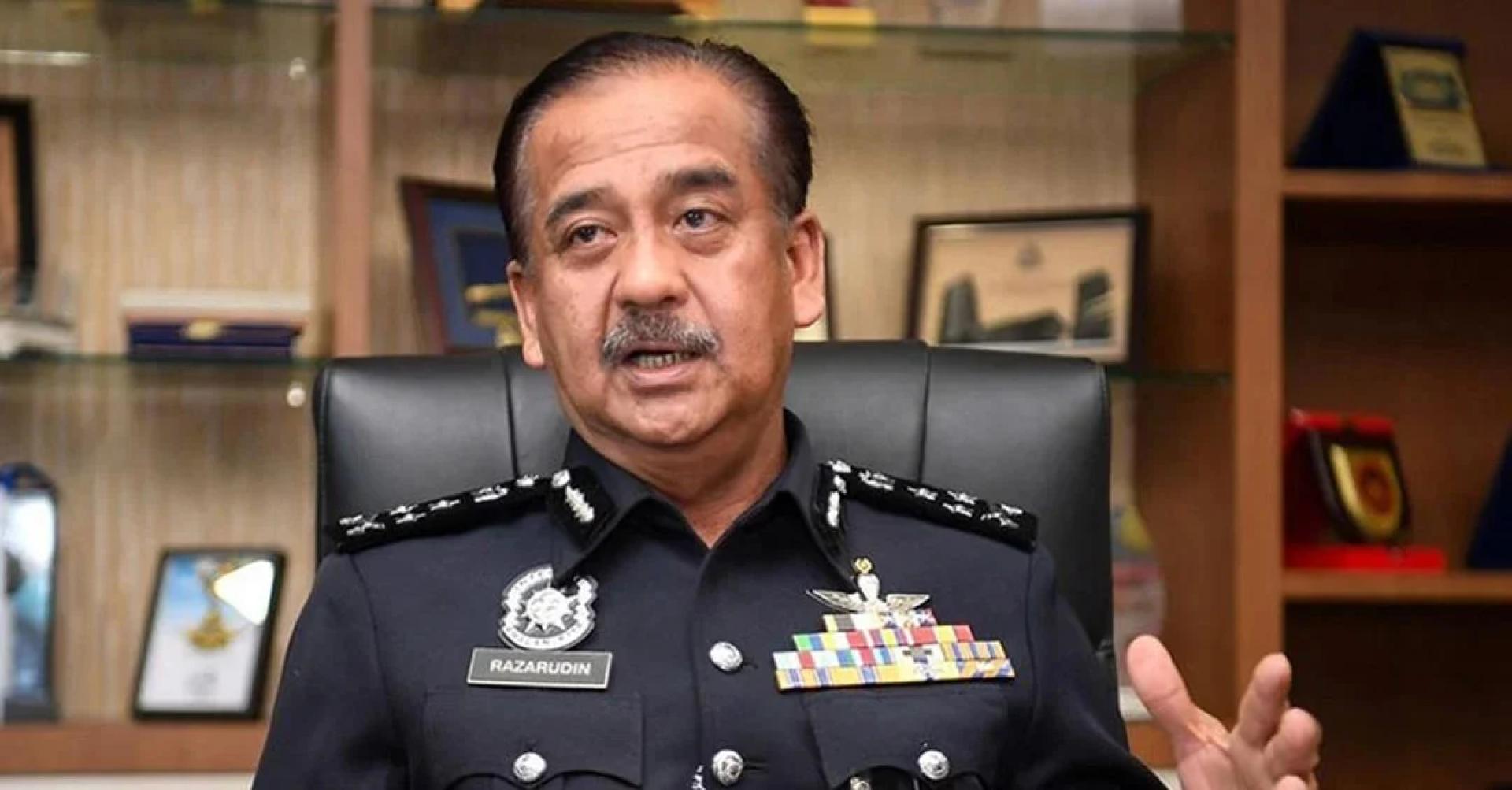 全国总警长丹斯里拉扎鲁丁。