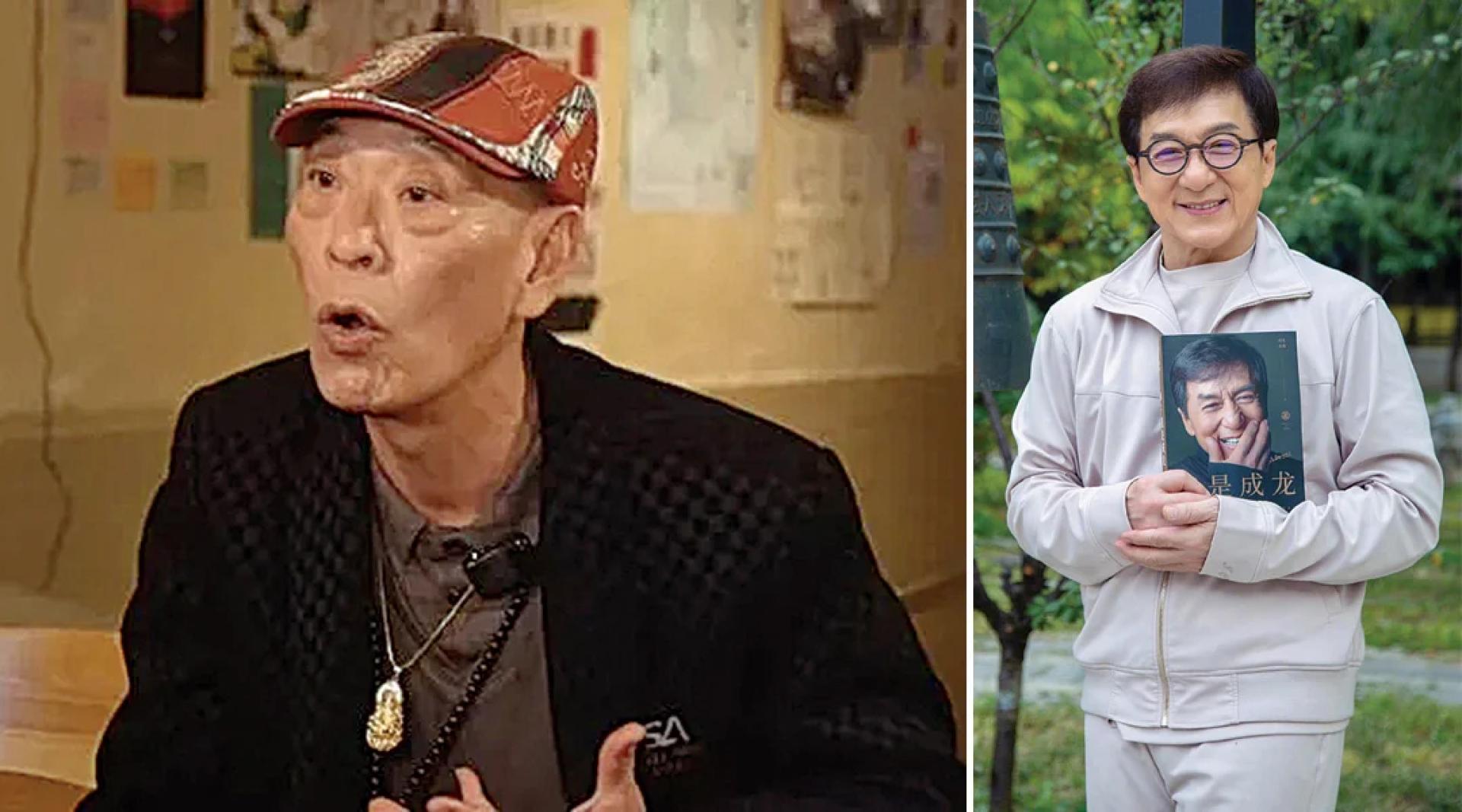 钟发（左）最近受访大批成龙。
