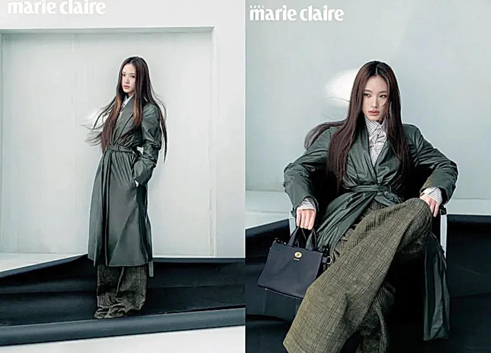 Lily拍摄《Marie Claire Taiwan美丽佳人》封面。