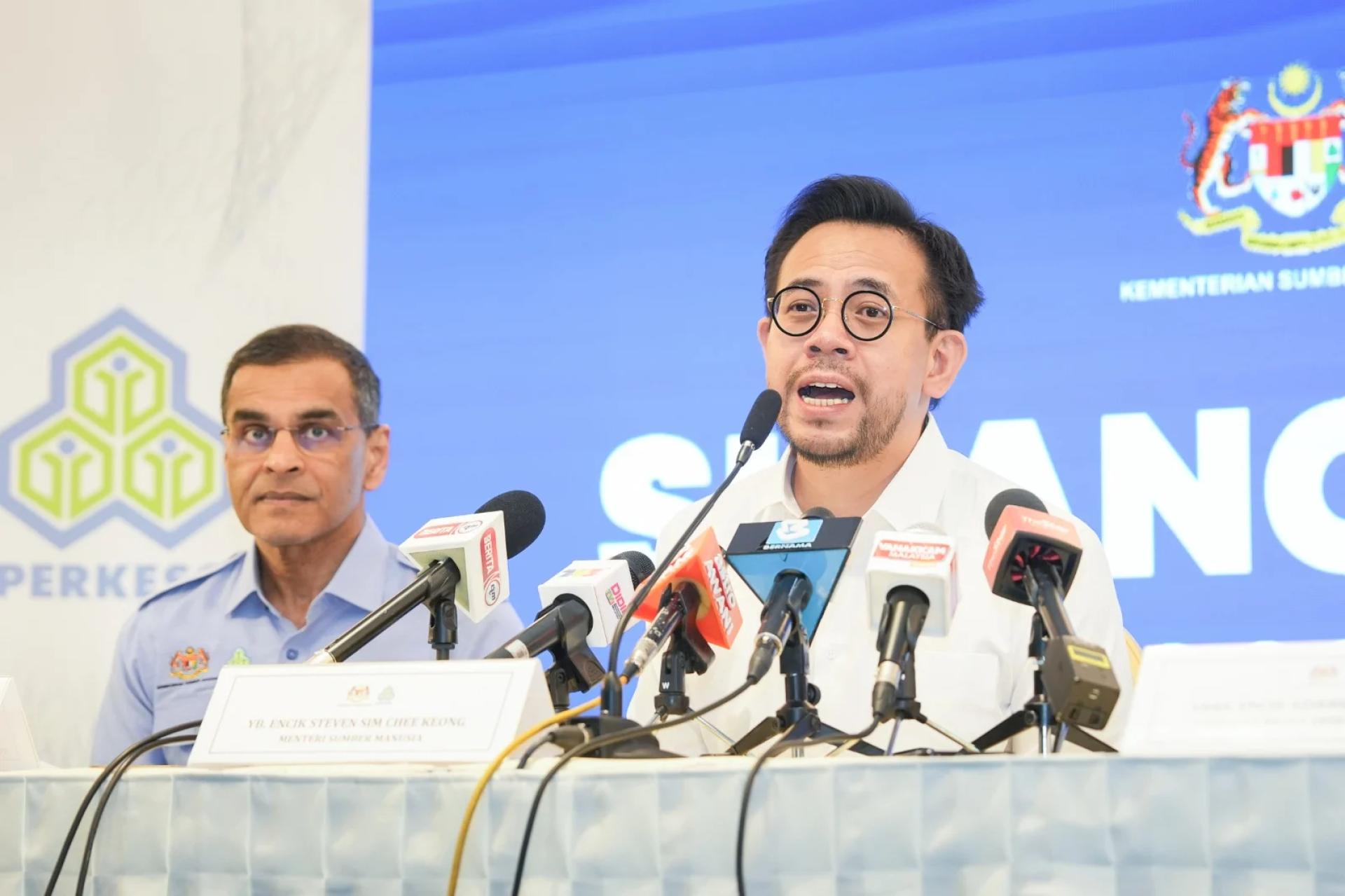 沈志强宣布“社险漂白计划”延长至5月31日。