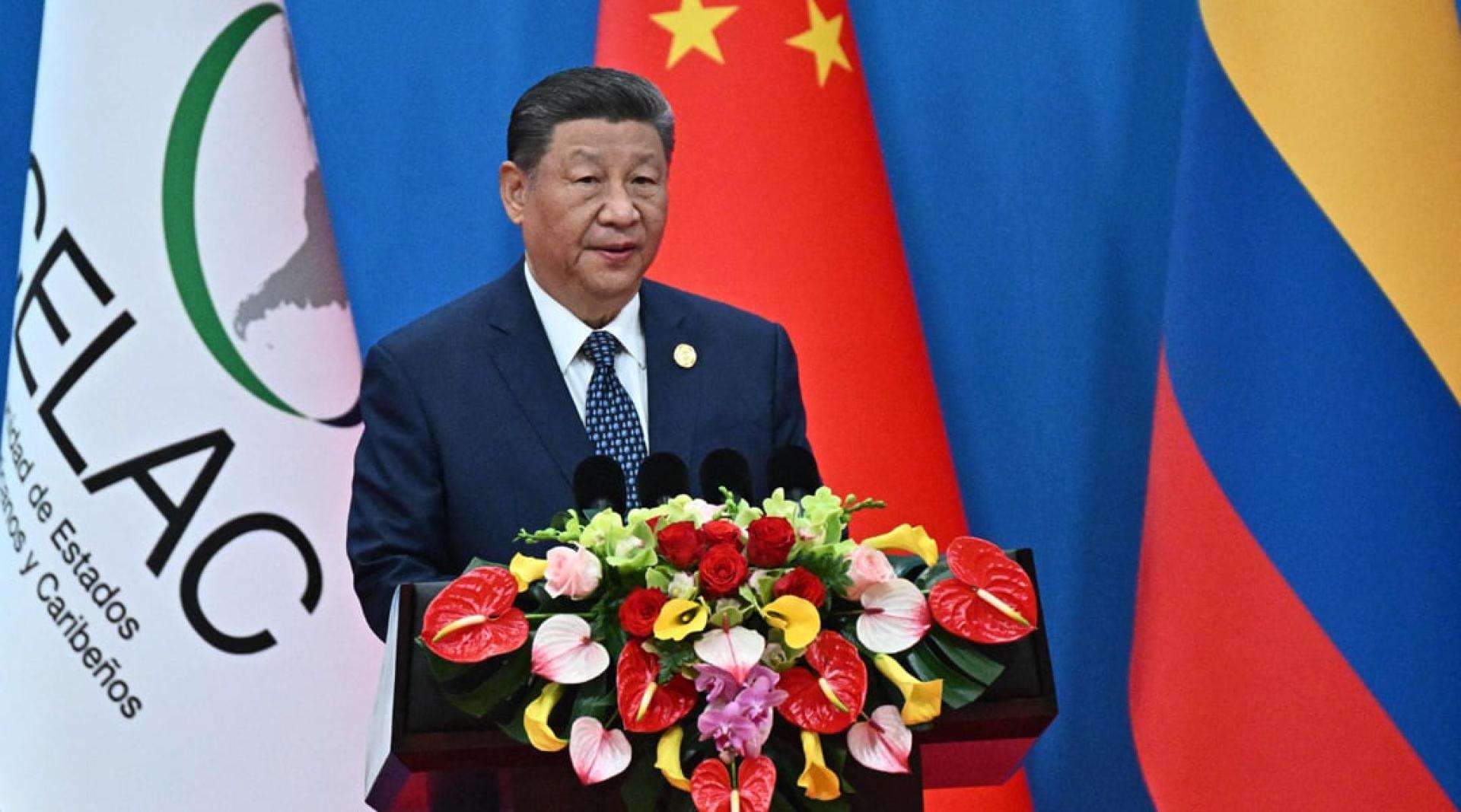 习近平说，中国支持拉美和加勒比国家扩大在多边舞台上的影响力。