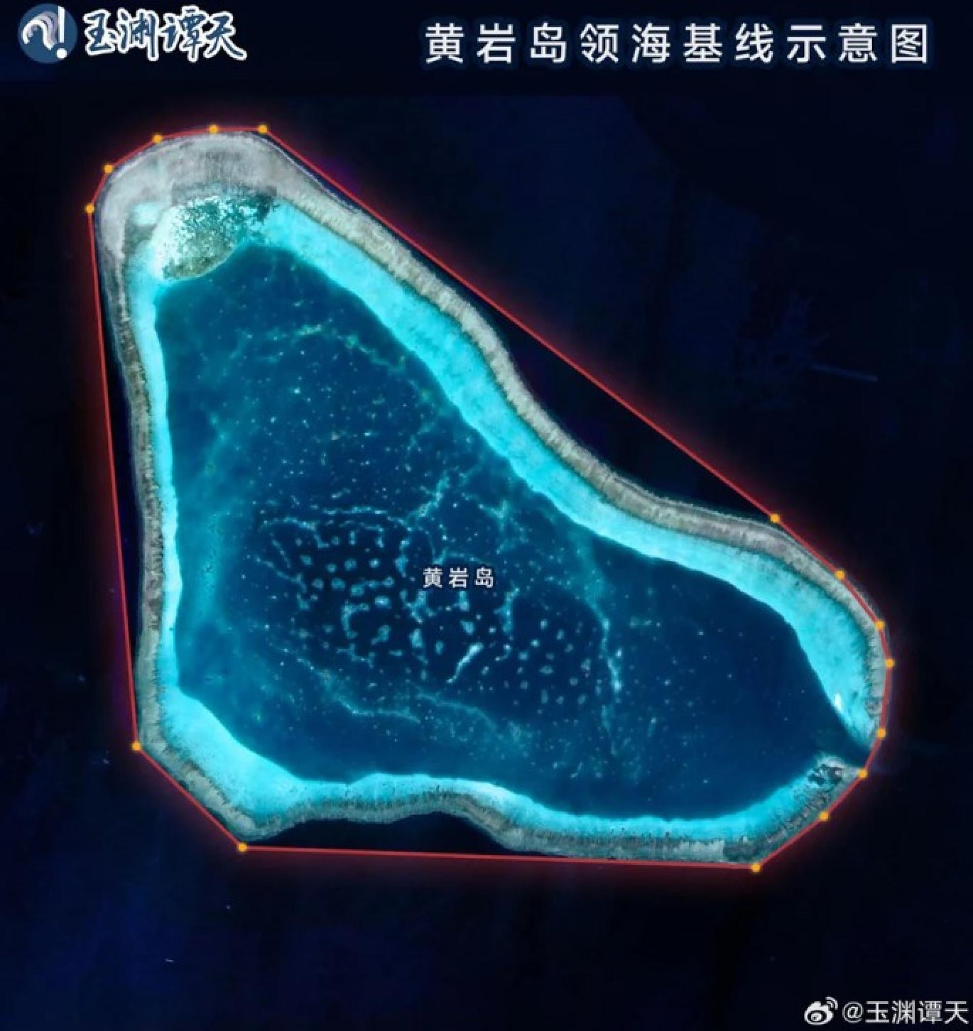 黄岩岛海基线图。