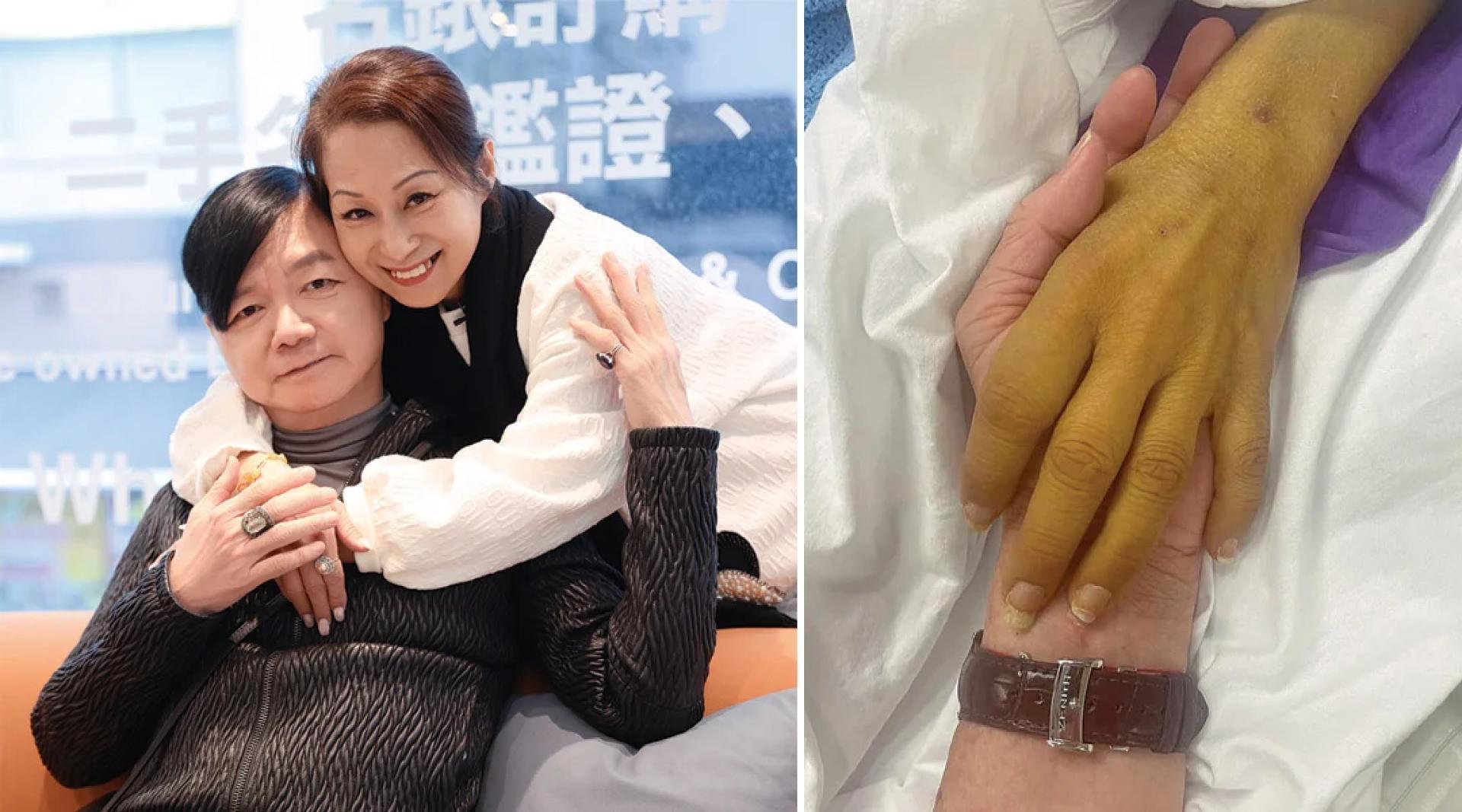 艾威、Lisa经历重重困难复合，未料到又遇重病最终天人永隔。（右）最后合照。