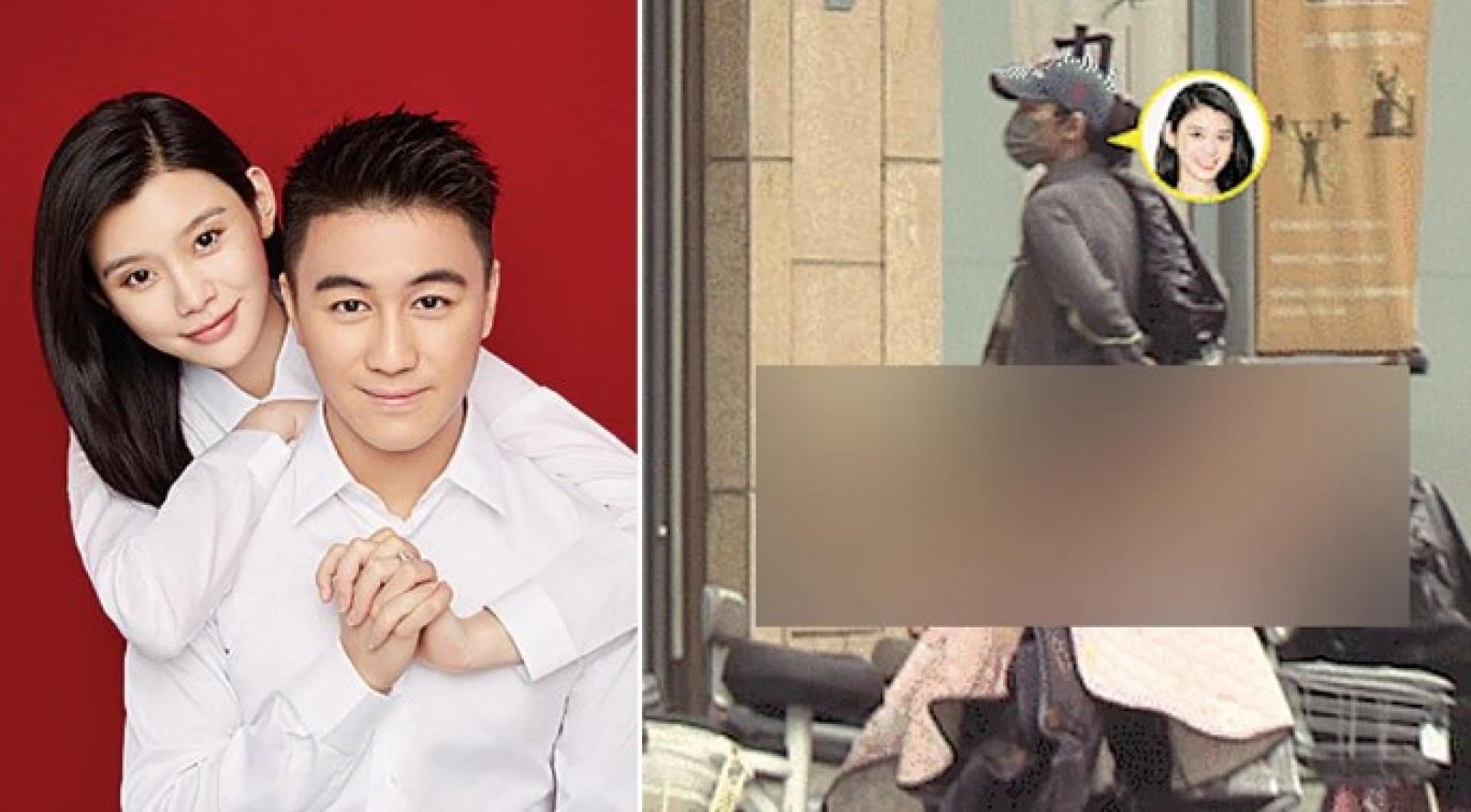 奚梦瑶与何猷君育有一对子女。（右）奚梦瑶被拍到现身医院。