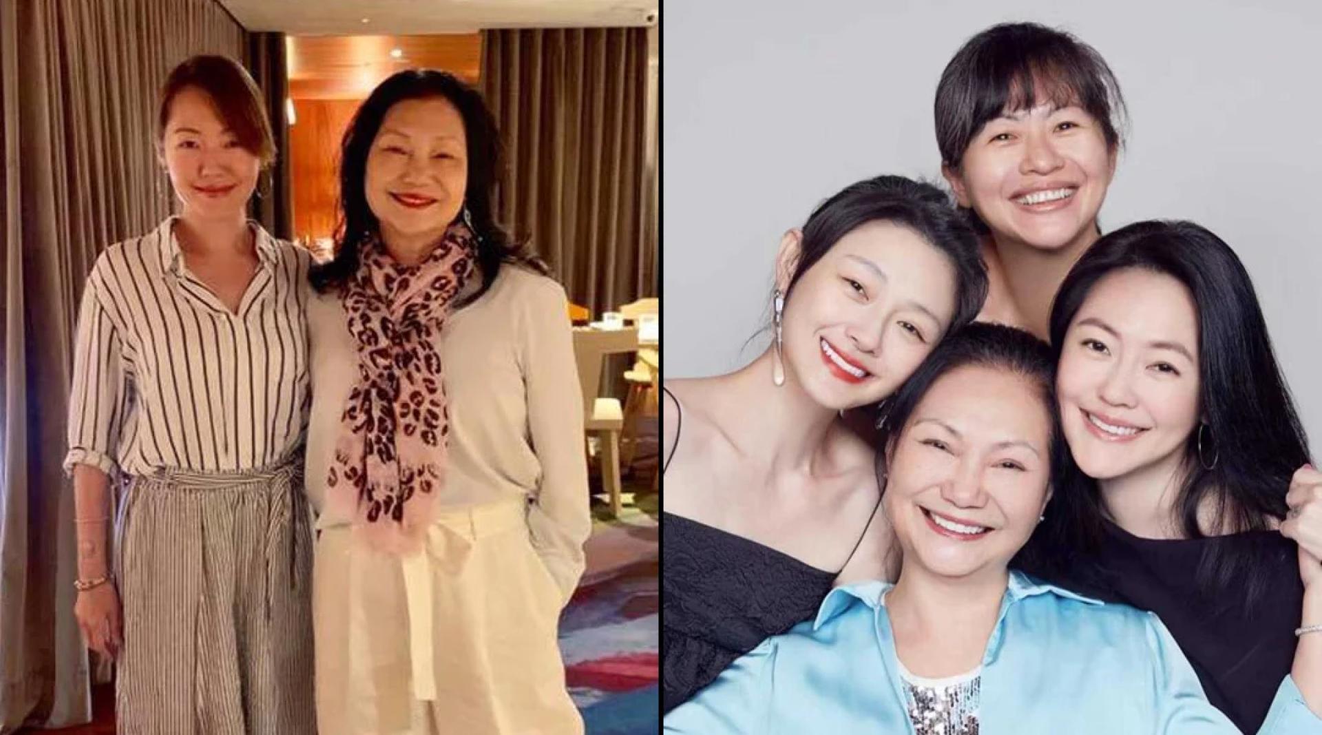 S妈说小S希望她晚上不要跟脸书朋友互动。（右）S妈有3个女儿，其中大S已过世。