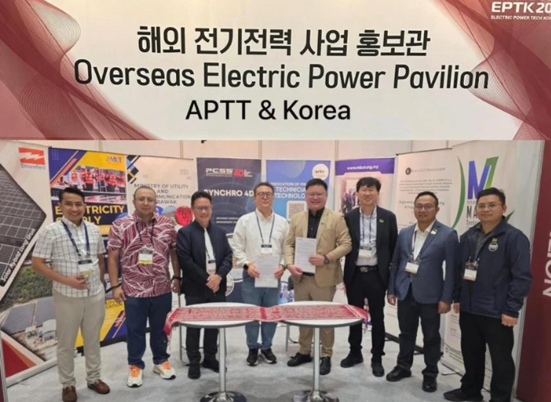 APTT于2025年韩国电力技术展览会期间，在首尔COEX展馆加强了与砂拉越多家公司的战略合作，旨在推广该州在工程、咨询及能源技术领域的能力。