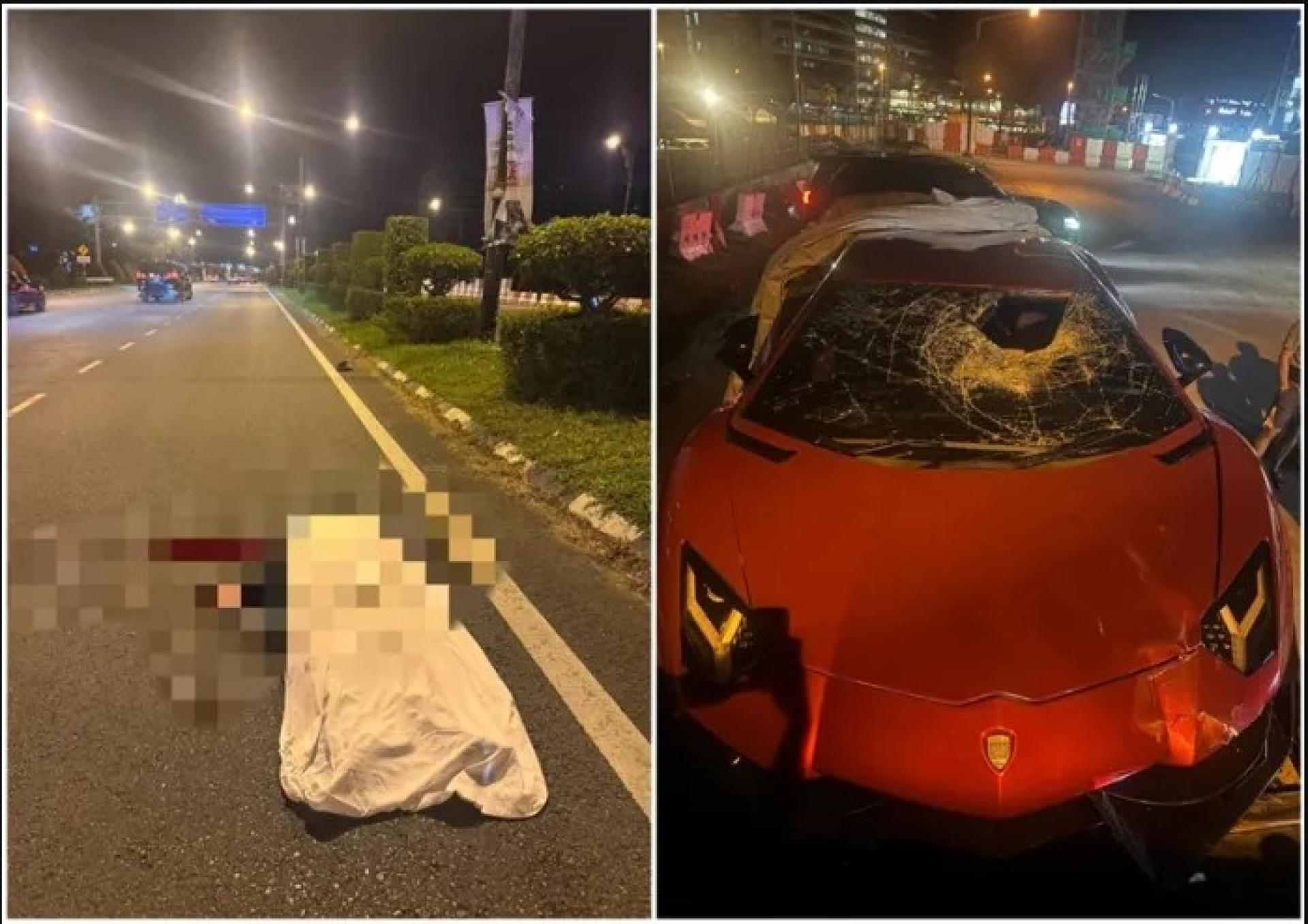 死者及涉事车辆在2025年5月27日机场路发生致命事故的拼贴照片。