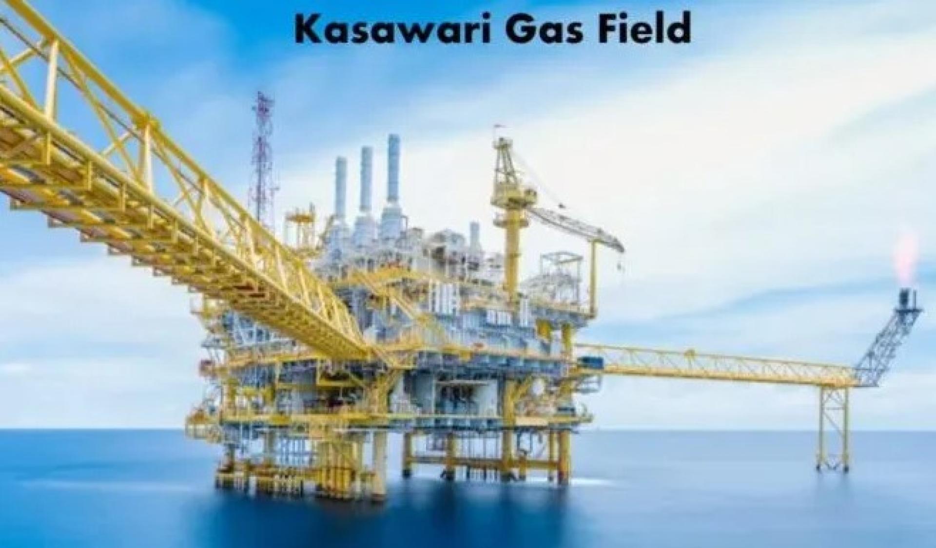 国家石油公司（PETRONAS）运营的SK316卡萨瓦里天然气田档案照片。