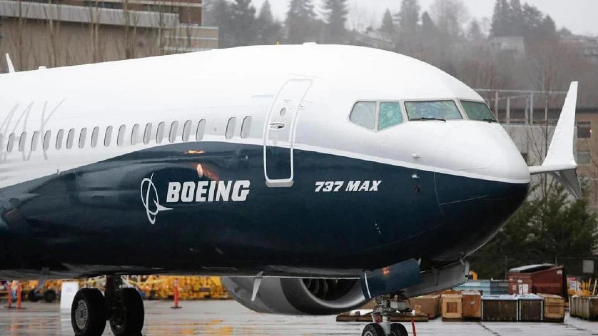 航空业向来是美国对外贸易的重要顺差来源。图为737 MAX。（档案照）