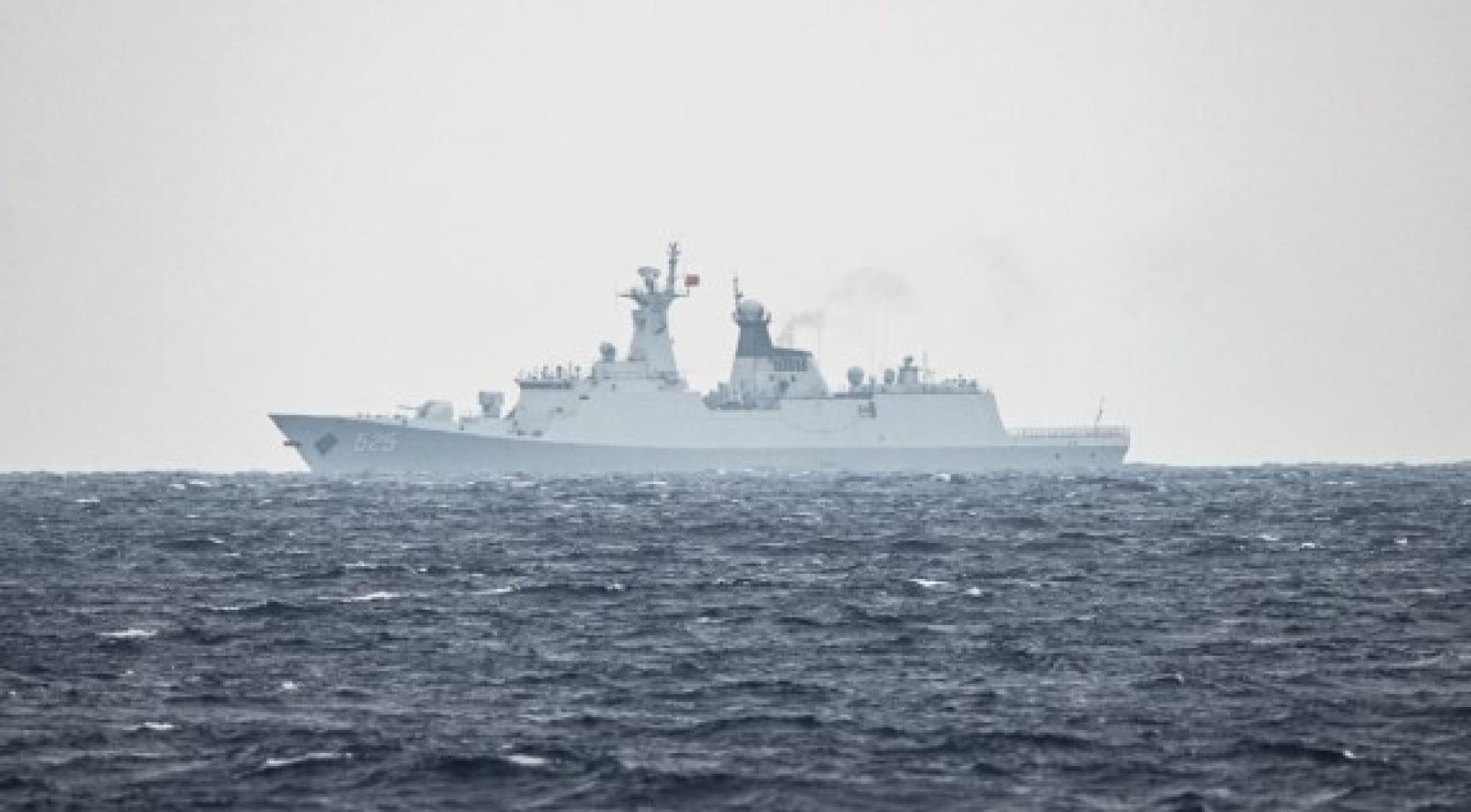 6月6日，中国海军舰艇在南海巡逻。