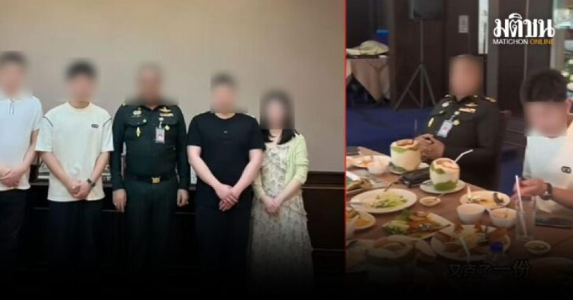 一名TikTok用户发布了一段由中国人拍摄的视频，画面显示一名身着“军装”、看似“高级军官”的泰国男子正热情接待一群中国游客。