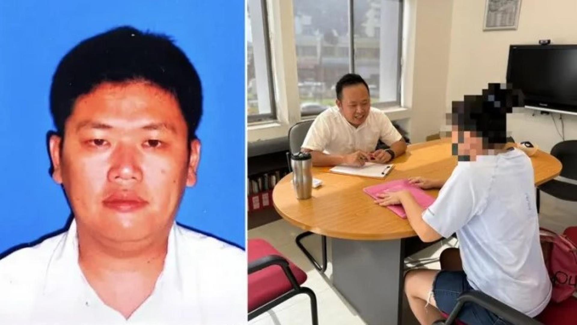 Tang Thiew Hing（左）与向江峰年寻求帮助的许女士的合成照片。